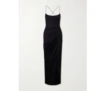 Draped Jersey Gown - Black