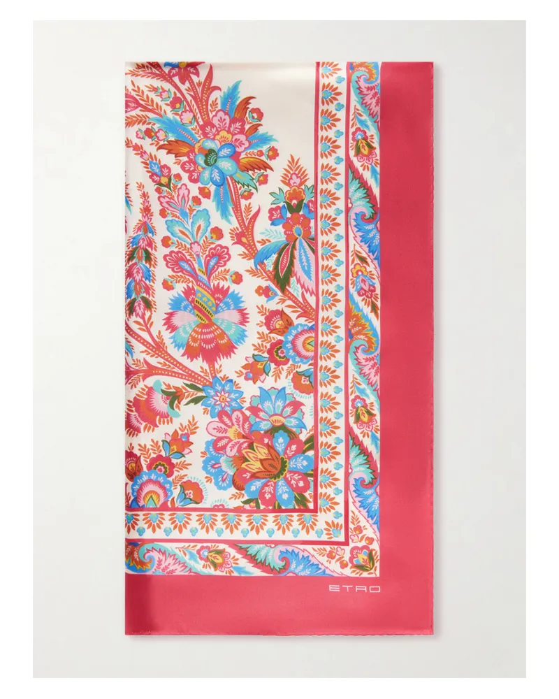 Etro Norma Paisley-print Silk-twill Scarf - Multi Multi