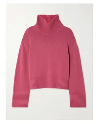 Lisa Yang Fleur Pullover aus Kaschmir mit Rollkragen Pink