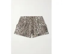 Jodphur Shorts Aus Denim Mit Leopardenprint - Animal-Print