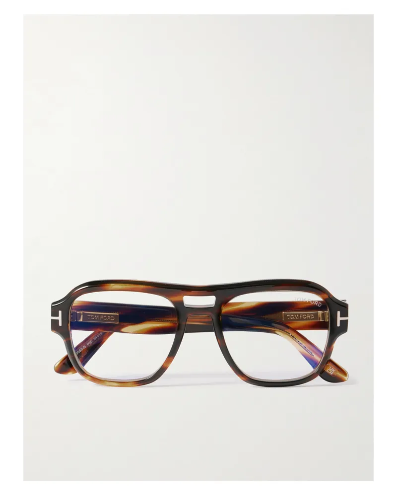 Tom Ford Pilotenbrille Aus Azetat In Hornoptik Horn