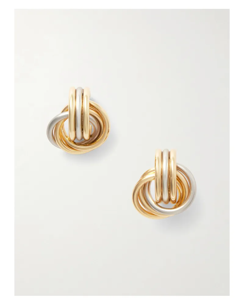 Roxanne Assoulin The Lush Link Gold- Und Silberfarbene Creolen Gold