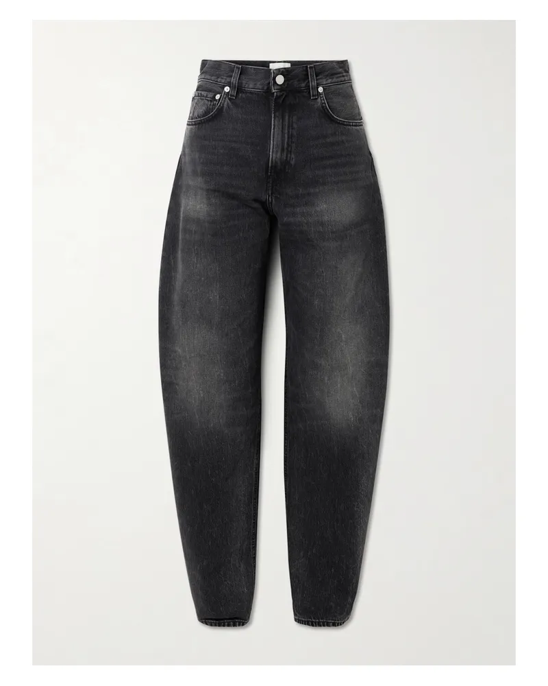 Haikure Bibi Halbhohe Barrel-jeans - Schwarz Schwarz