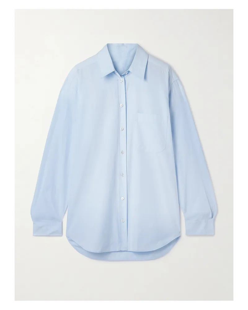 The Row Gavina Hemd Aus Sea-island-baumwolle - Blau Blau