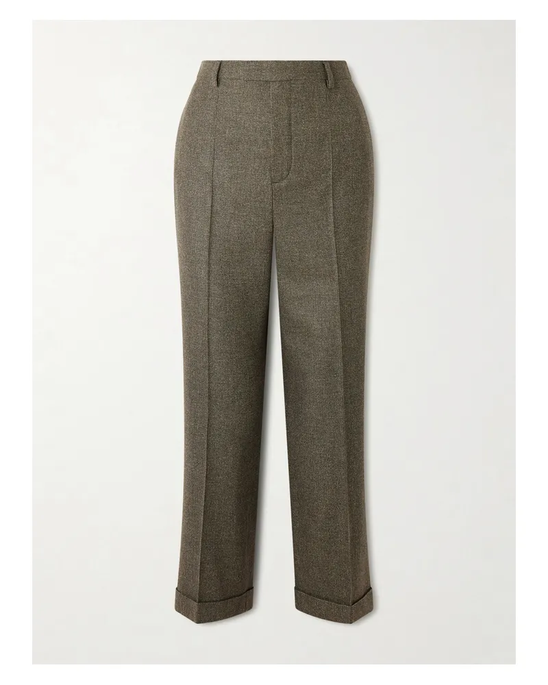 Loro Piana Louis Verkürzte Hose Mit Geradem Bein Aus Einer Woll-kaschmirmischung - Braun Braun