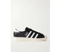 Superstar Vintage Sneakers Aus Leder Mit Krokodileffekt - Schwarz