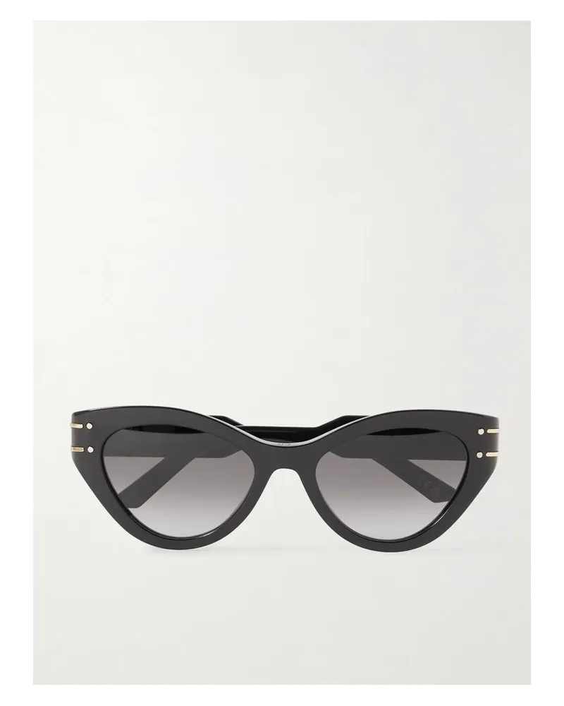 Dior Diorsignature B71 Sonnenbrille Mit Cat-eye-rahmen Aus Azetat - Schwarz Schwarz