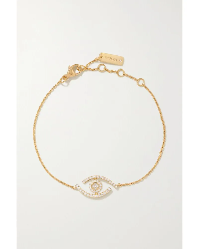 Messika Lucky Eye Armband Aus 18 Karat Gold Mit Diamanten Gold