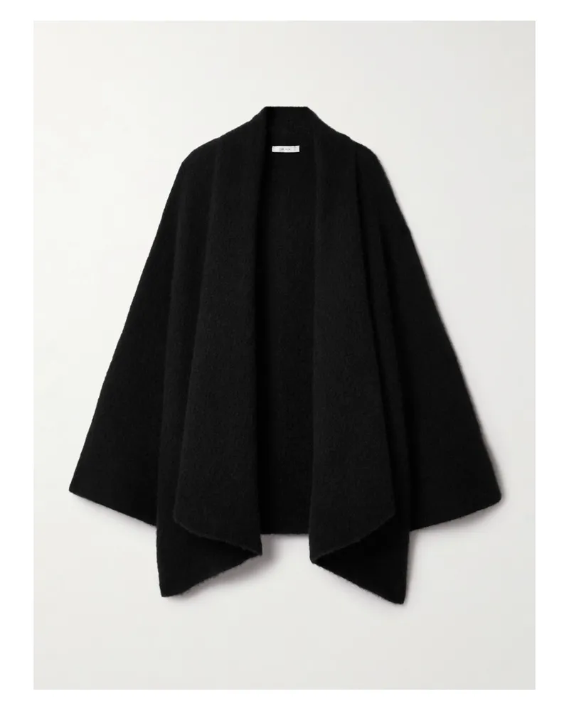 The Row Gilvia Oversized-cardigan aus einer Gebürsteten Kaschmir-seidenmischung Schwarz