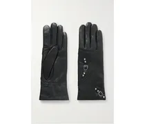 Handschuhe aus Leder mit Verzierungen