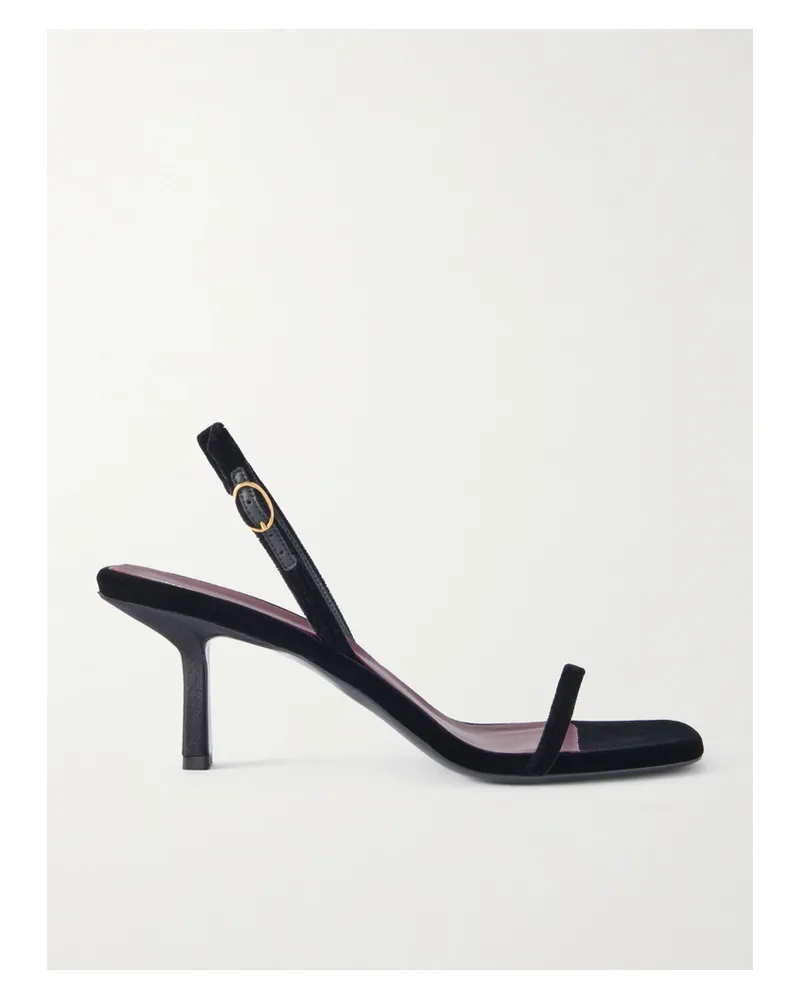 NEOUS Noqui Sandalen Aus Samt - Schwarz Schwarz