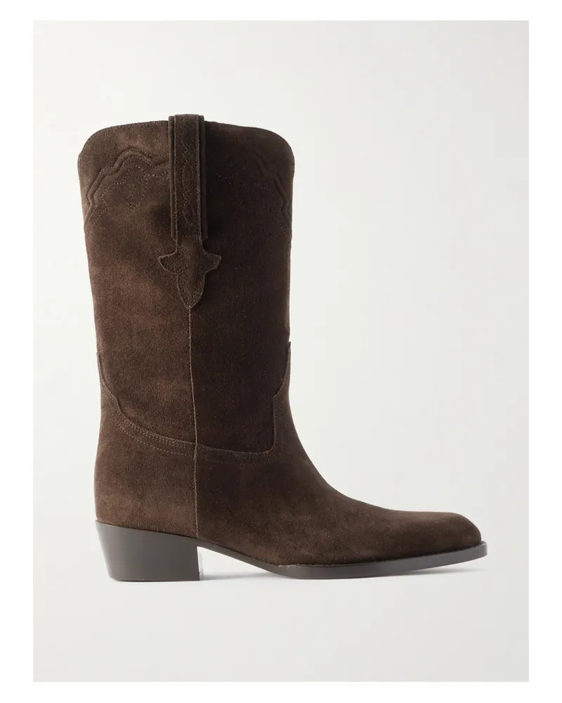 Paris Texas Hilda Ankle Boots Aus Veloursleder - Braun Braun