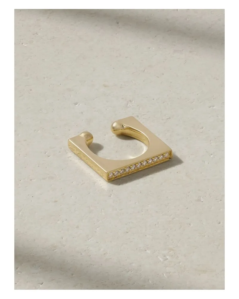 MIZUKI Ear Cuff Aus 14 Karat Gold Mit Diamanten Gold