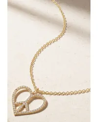 Sydney Evan Peace Heart Xl Kette aus 14 Karat Gold