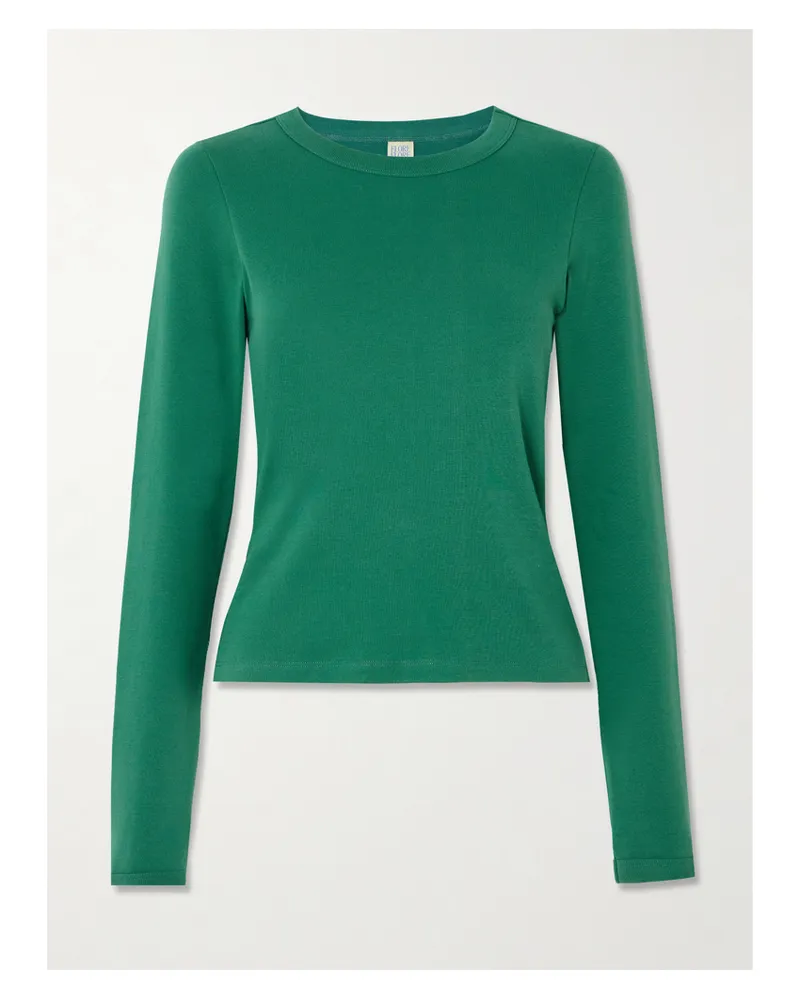 Flore Flore Max Organic Cotton-jersey T-shirt - Green Green