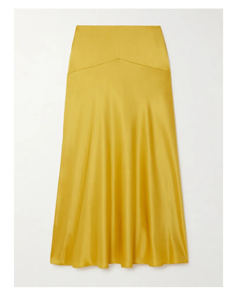 TOVE Clover Midirock Aus Seidensatin - Gold Gold