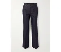 Faron Bootcut-jeans Aus Einer Baumwoll-kaschmirmischung - Blau