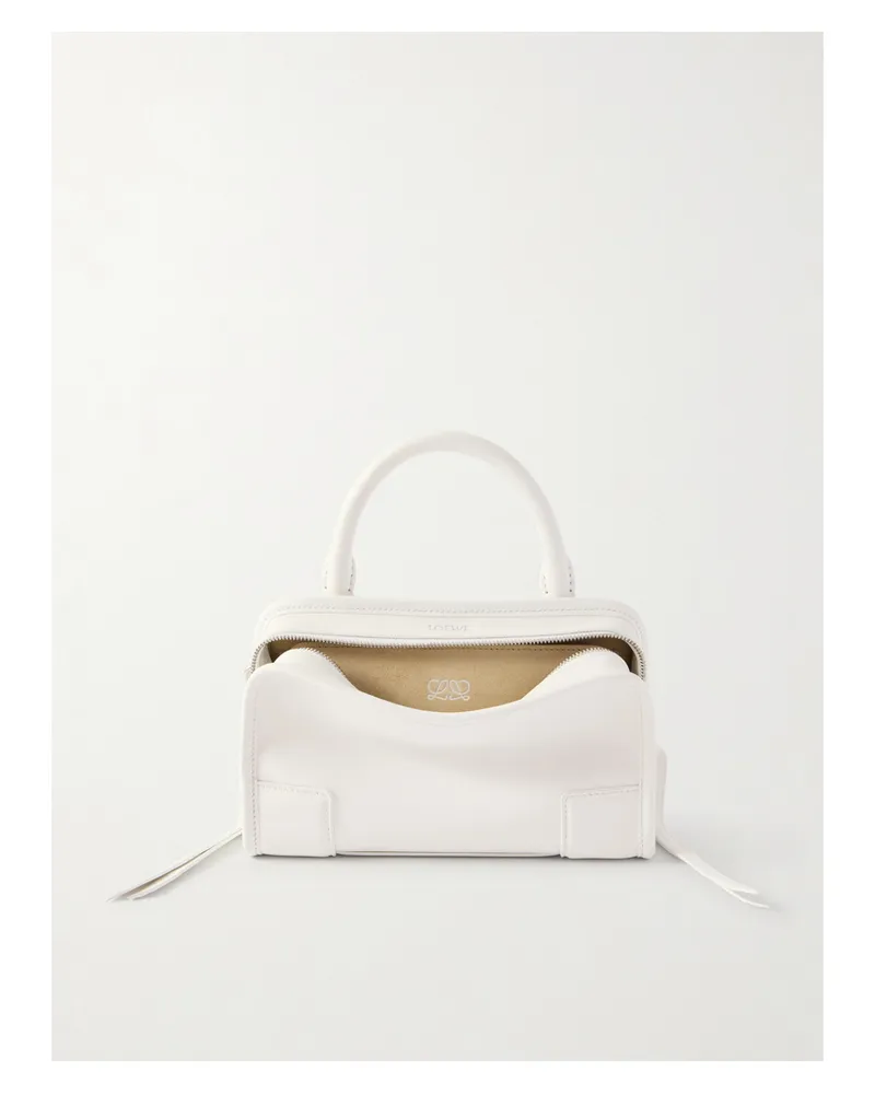 Loewe Amazona 180 Mini Leather Shoulder Bag - White White