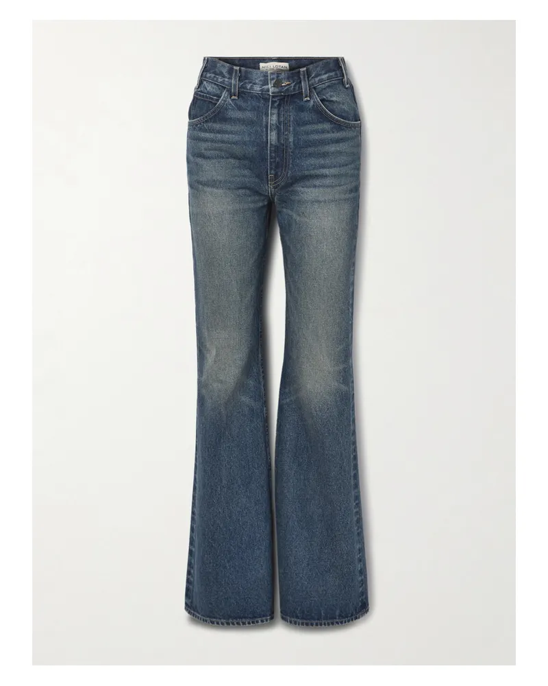 Nili Lotan Roe Mid-rise Flared Jeans - Blue Blue