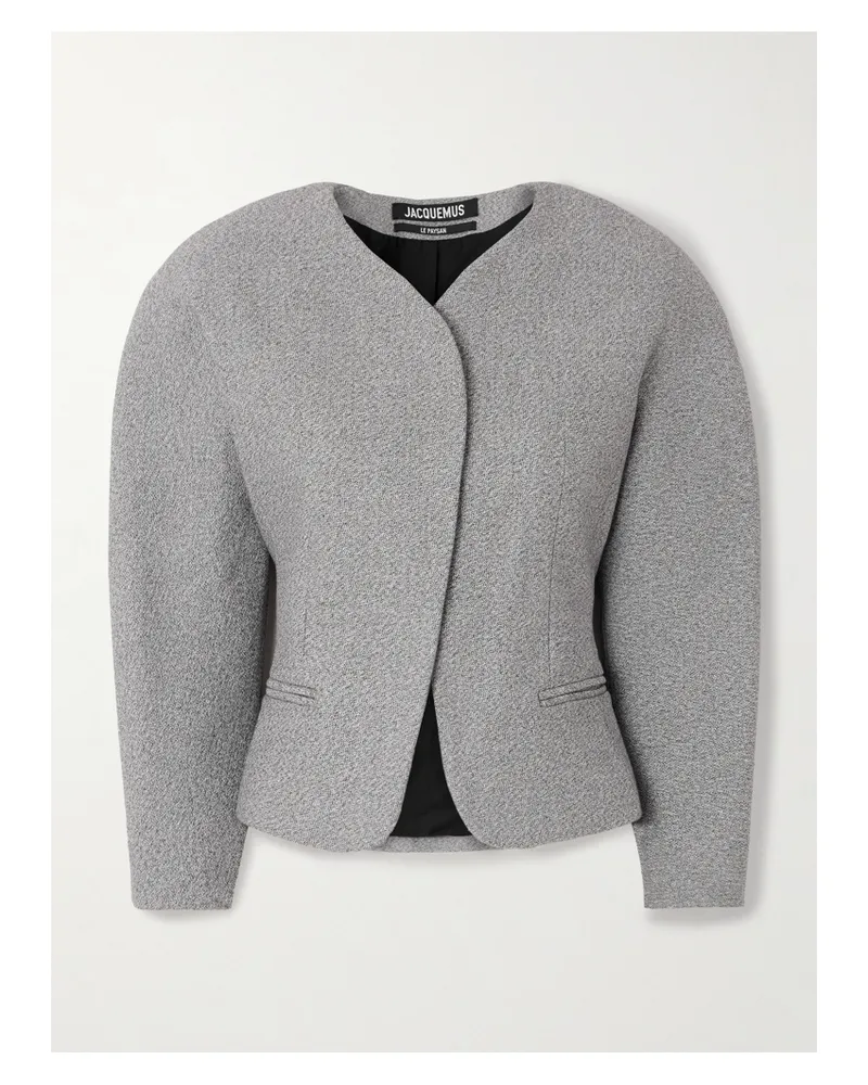 Jacquemus Ovalo Jacke Aus Einer Baumwoll-wollmischung - Grau Grau