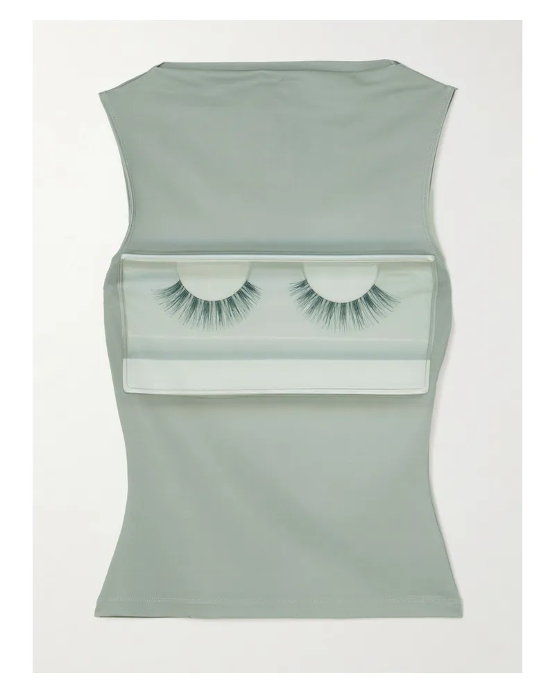 Acne Studios Katerina Jebb Oberteil Aus Stretch-jersey Mit Print - Grau Grau