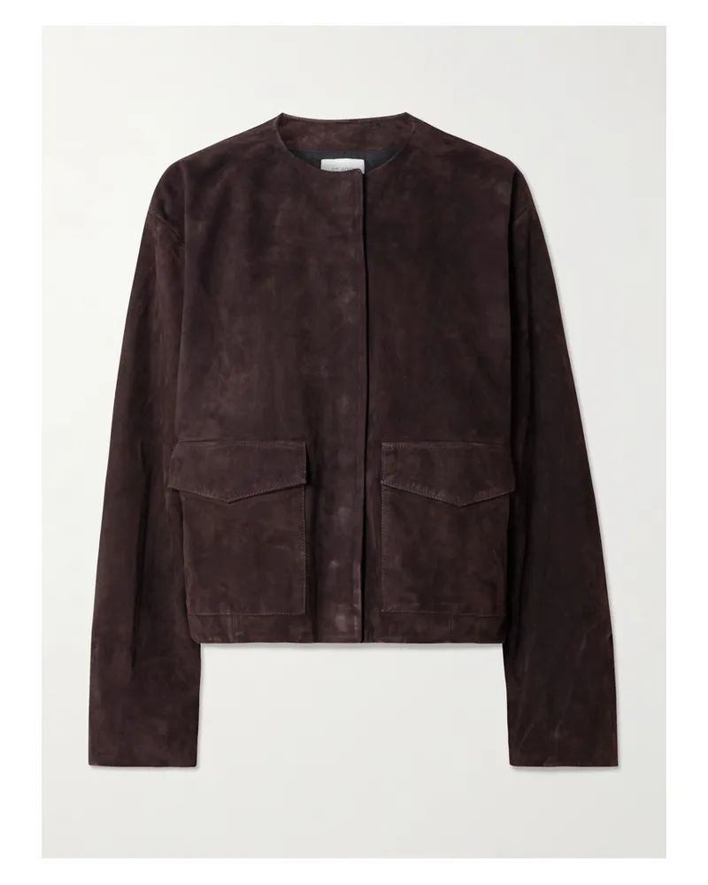 St. Agni Utility Cocoon Jacke Aus Veloursleder - Braun Braun