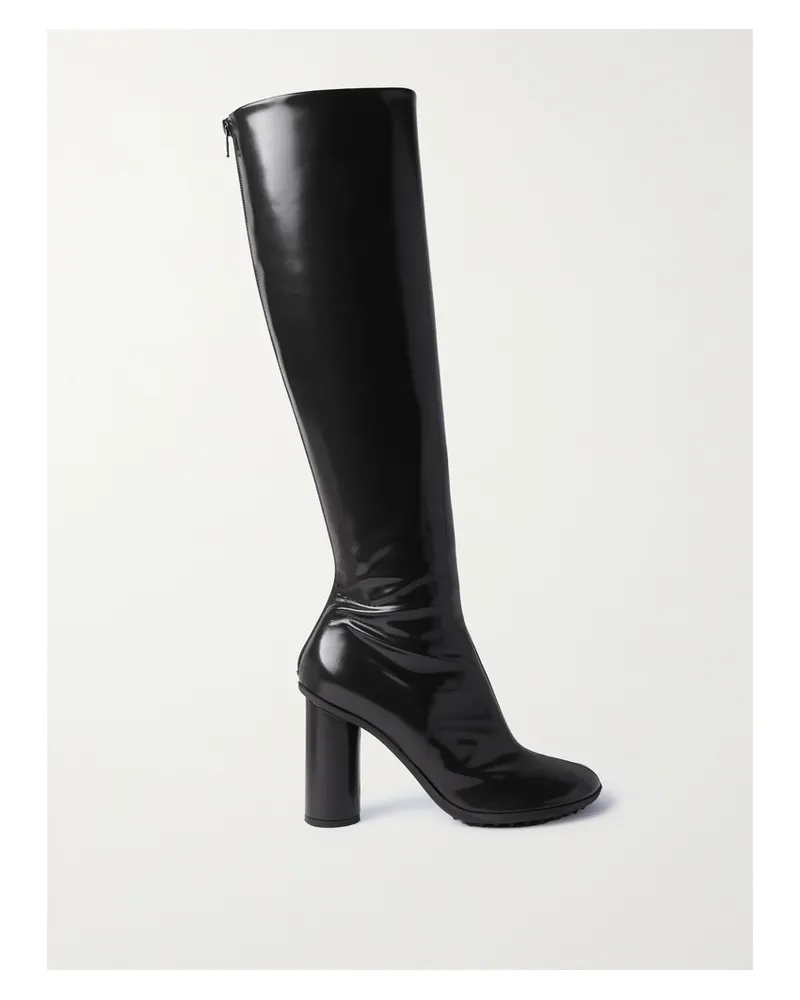 Bottega Veneta Latex Knee Boots - Black Black