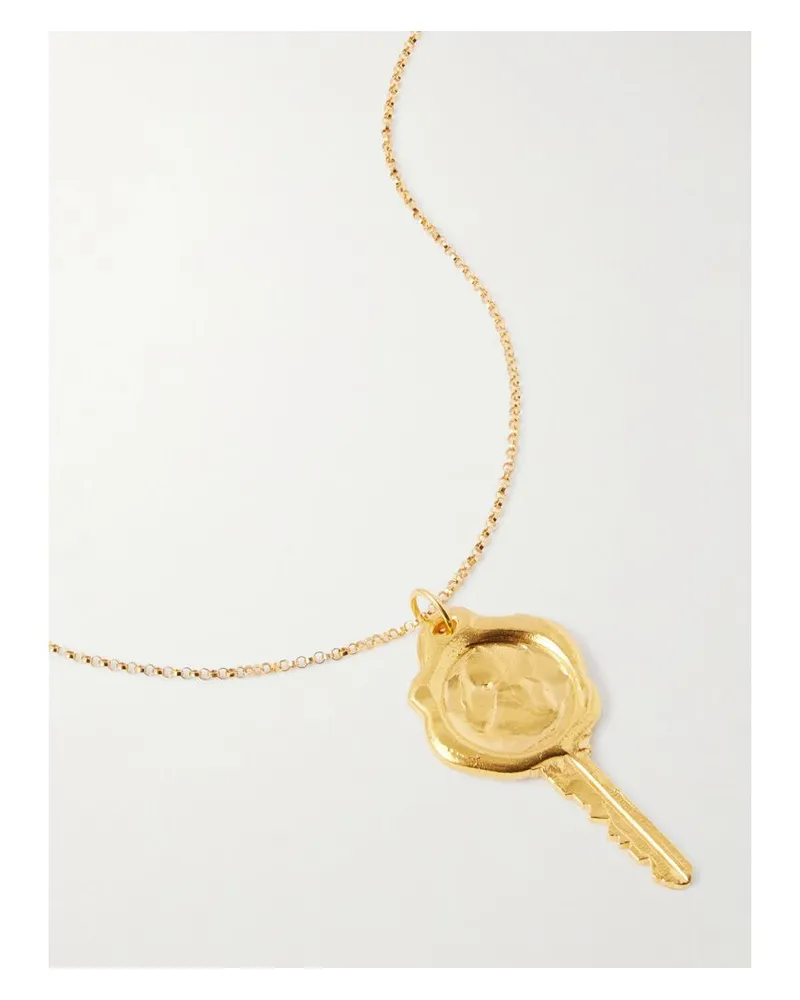 Alighieri The Key To The Library Recycelte Kette Mit Goldauflage Gold