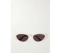 30montaigne B6i Cat-eye Acetate And Gold- And Silver-tone Sunglasses - Pink
