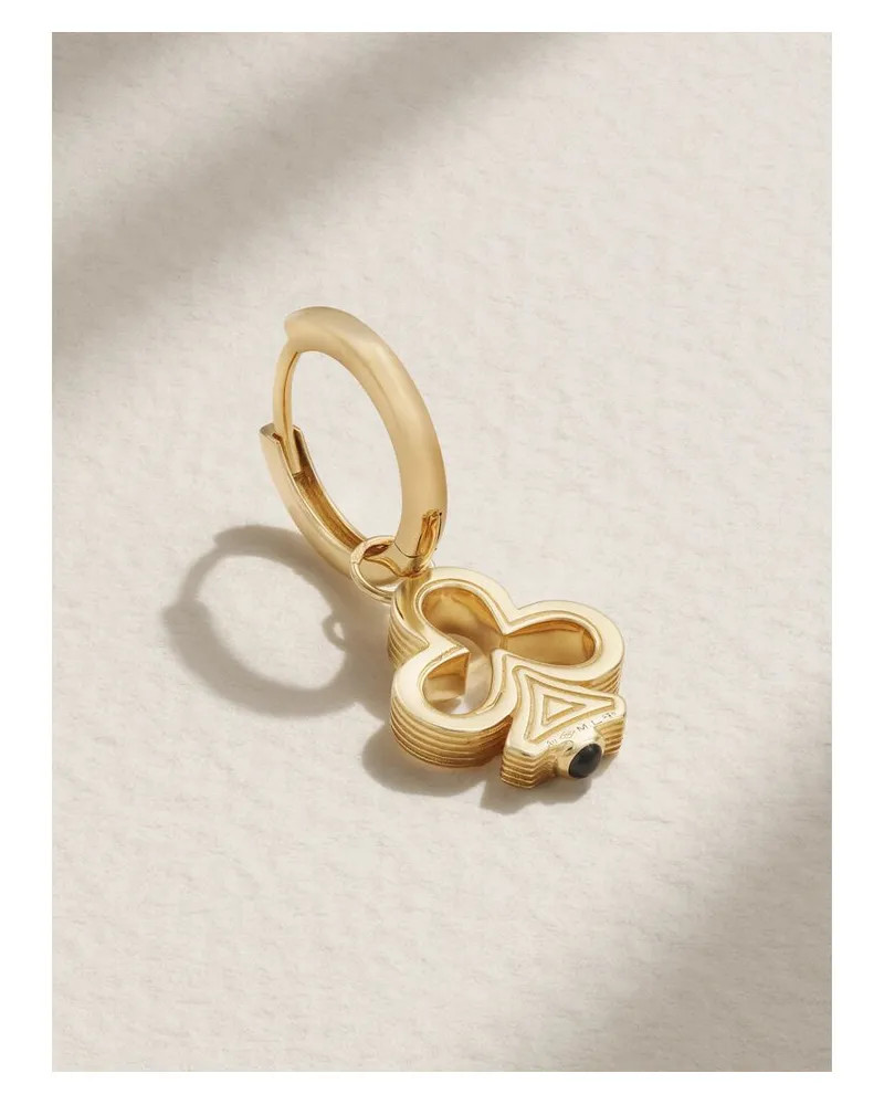 Marie Lichtenberg Clvoer Baby Einzelne, Wandelbare Creole Aus 18 Karat Gold Mit Diamanten Gold
