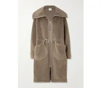 Logan Oversized-mantel Aus Fleece - Braun