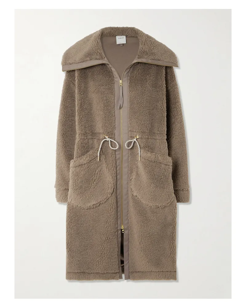 Varley Logan Oversized-mantel Aus Fleece - Braun Braun