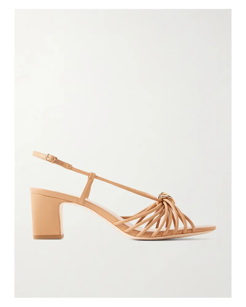 Loeffler Randall Minna Leather Slingback Sandals - Neutrals Neutrals