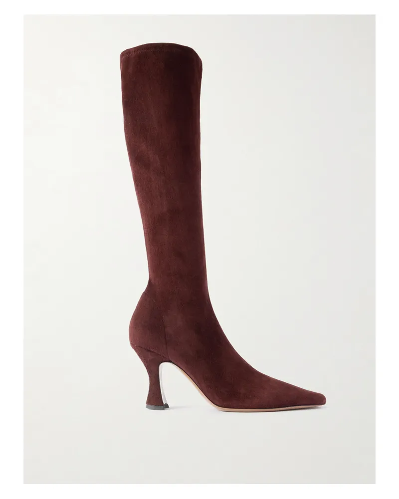 NEOUS Suede Knee Boots - Brown Brown