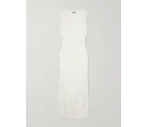 Crocheted Organic Cotton Maxi Dress - White