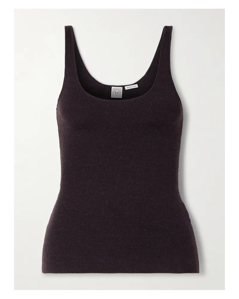Totême Tanktop Aus Einer Wollmischung - Braun Braun