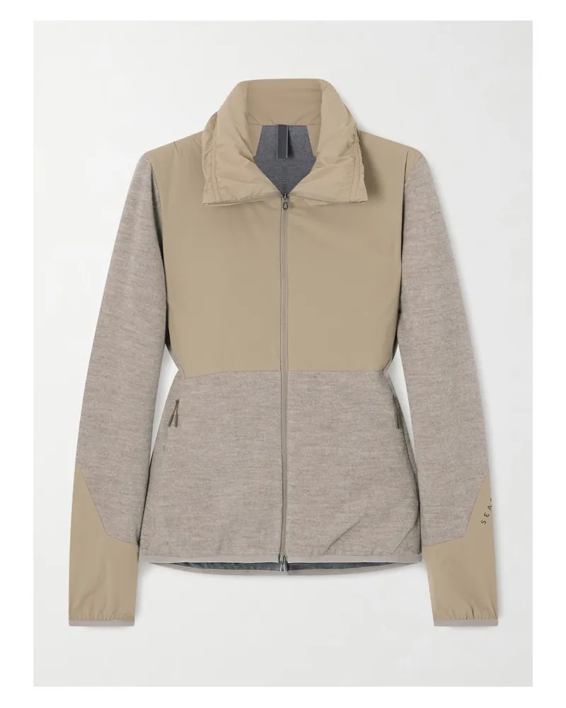 SEASE Alon 2.0 Wattierte Jacke Aus Einer Wollmischung Mit Shell-einsätzen - Braun Braun