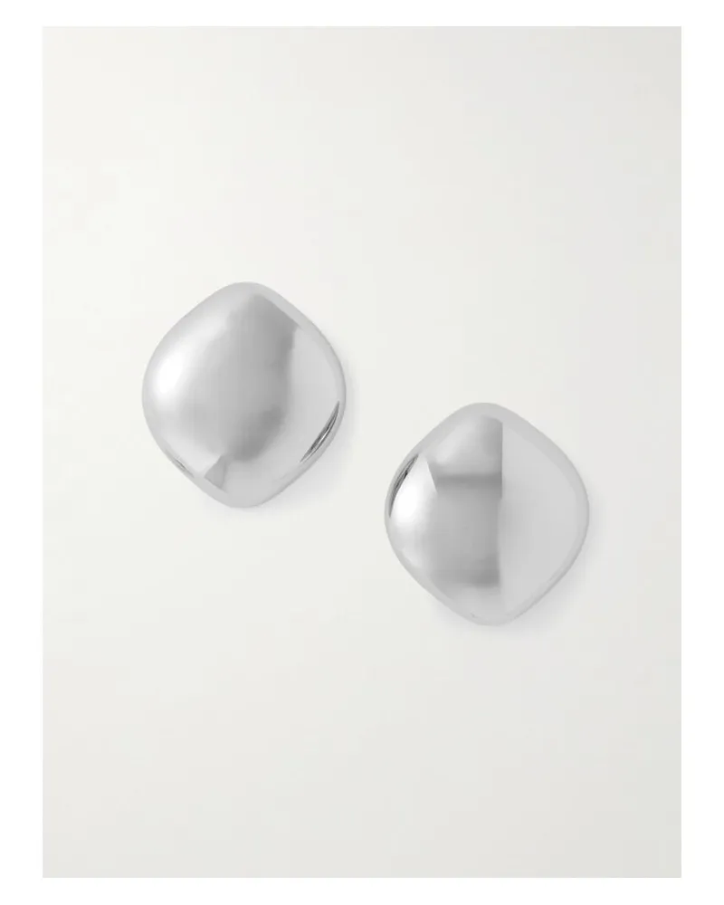 Jennifer Fisher Puffy Cushion Versilberte Ohrringe Silber
