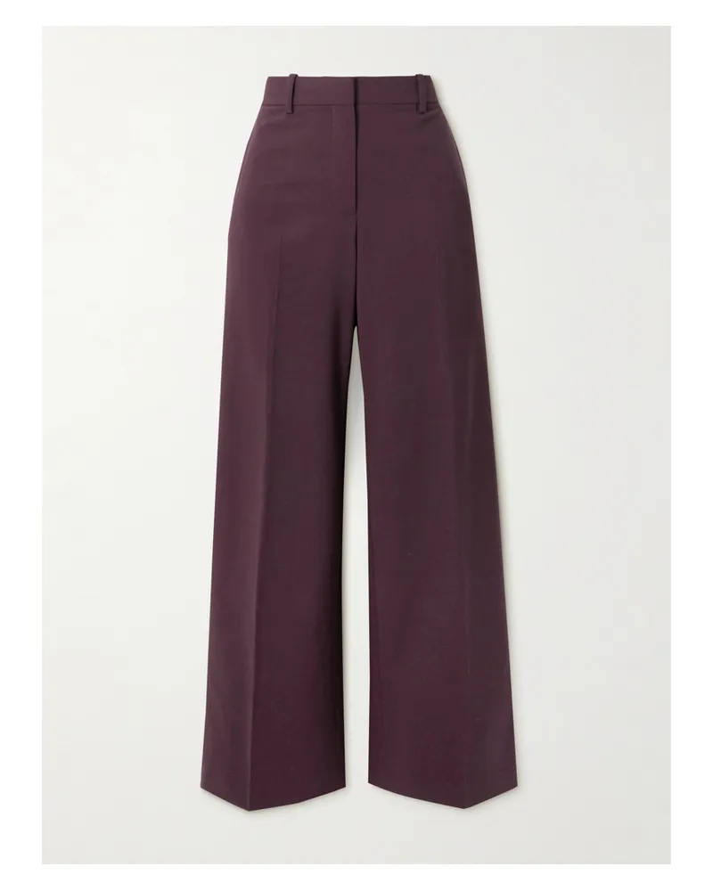 Theory Hose Mit Geradem Bein Aus Einer Wollmischung - Lila Lila