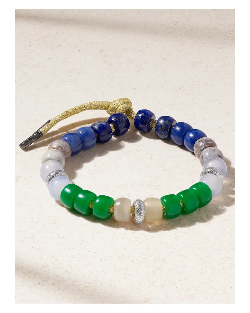 Carolina Bucci Forte Beads Montauk Armband Aus Lurex® Mit Mehreren Steinen Und Sterlingsilber - Gold Gold