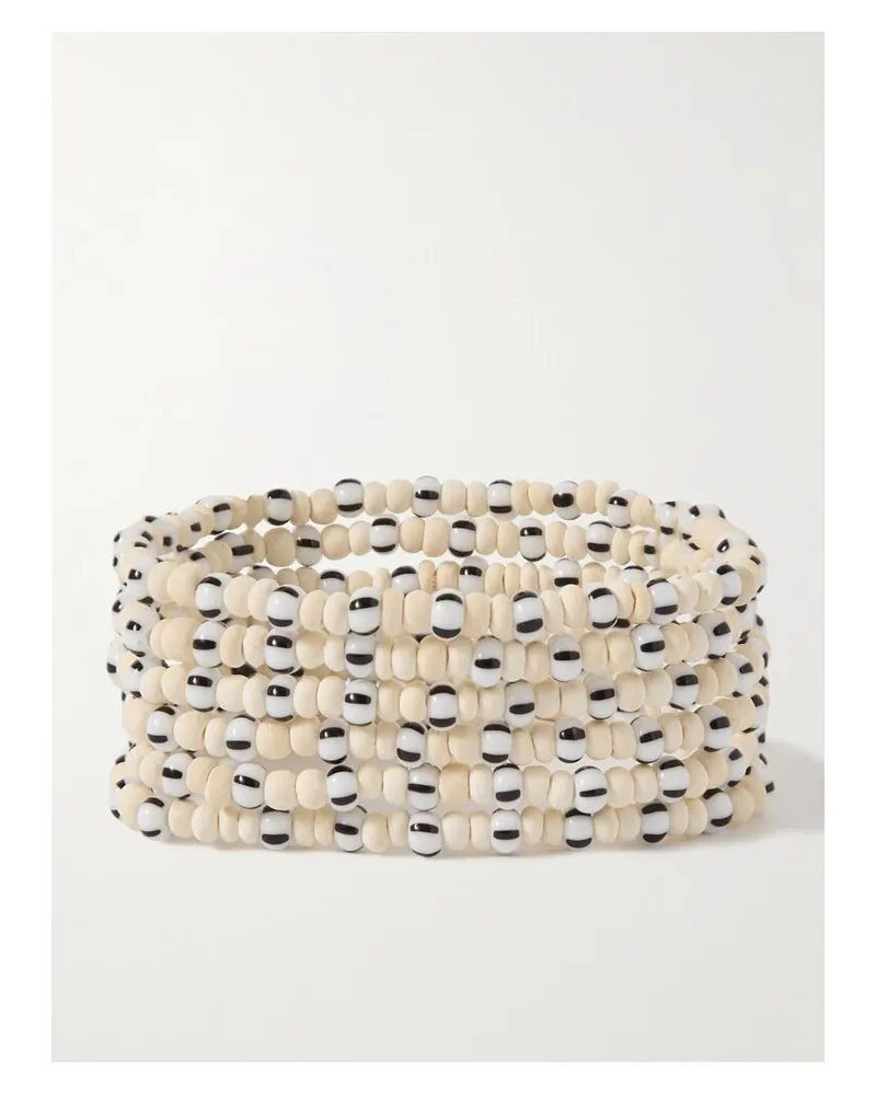 Roxanne Assoulin Fresh Linens Set Aus Sechs Armbändern Mit Zierperlen - Weiß Weiß