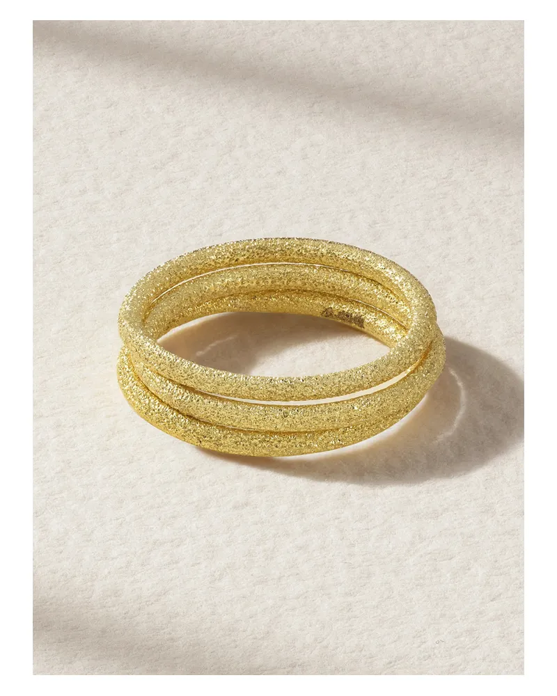 Carolina Bucci Set Aus Drei Ringen Aus 18 Karat Gold Gold