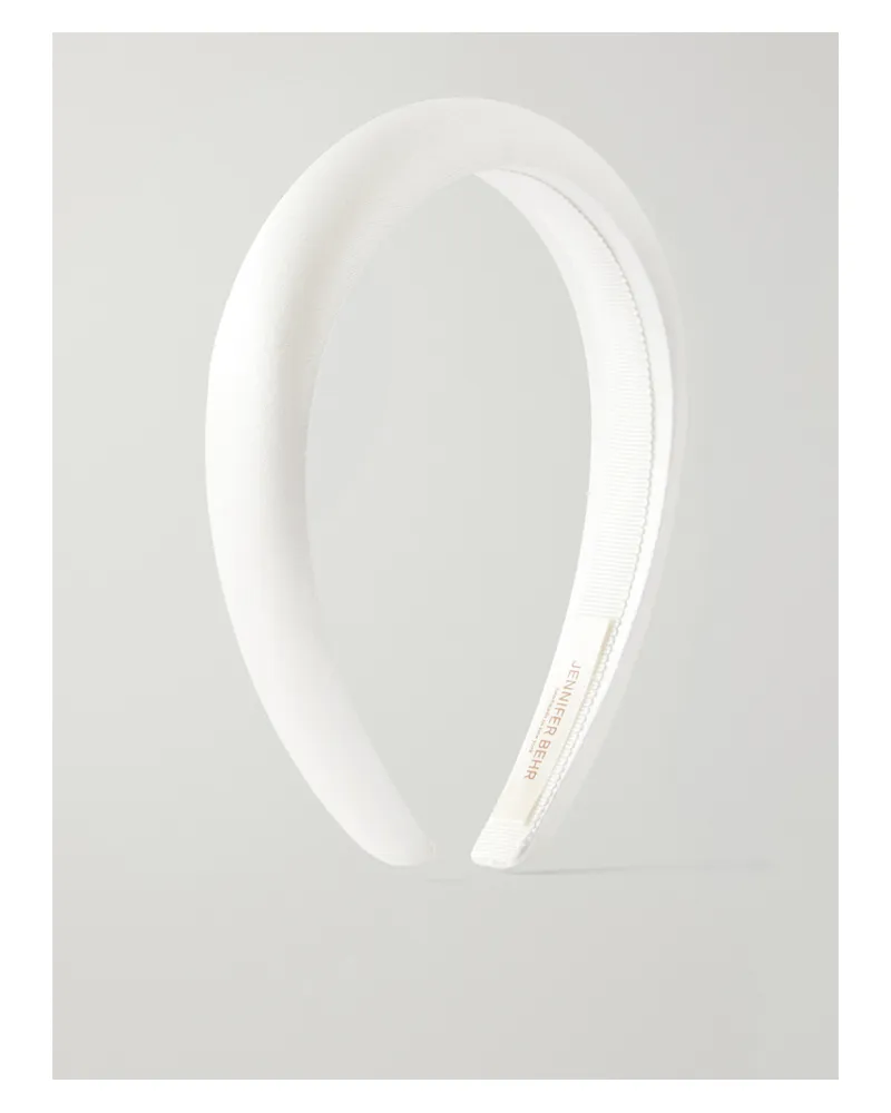 Jennifer Behr Net Sustain Tori Silk-satin Headband - Neutrals Neutrals