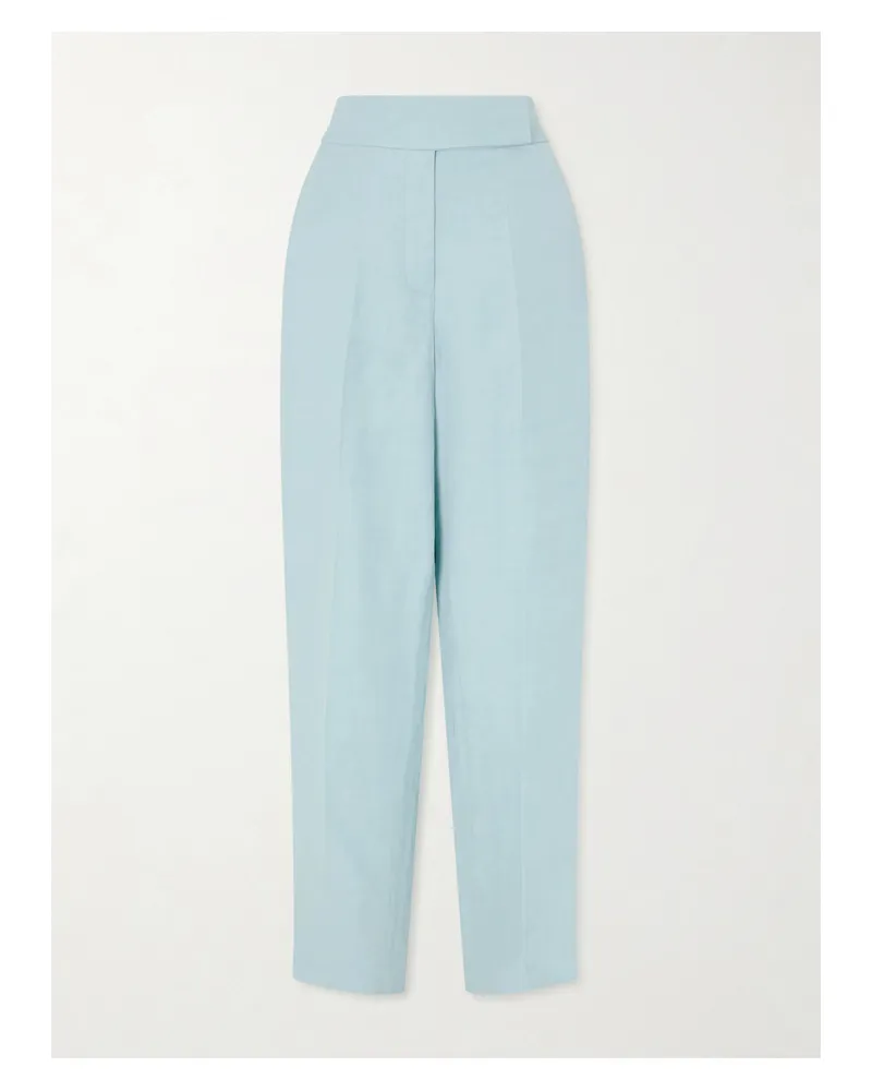Joseph Aix Twill Straight-leg Pants - Blue Blue
