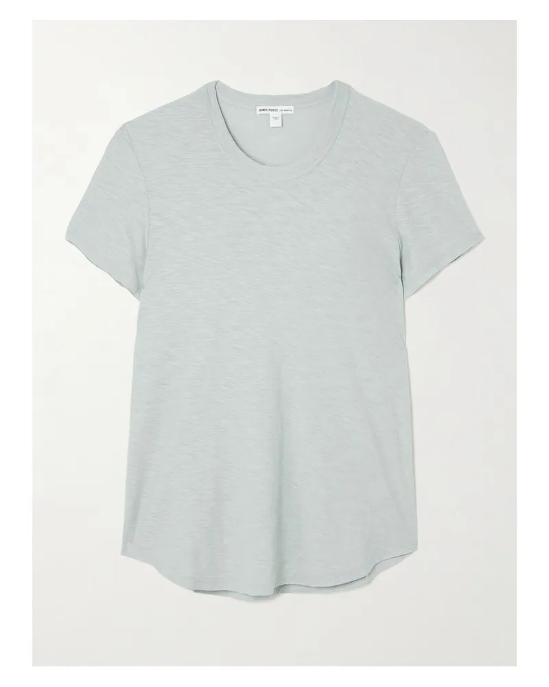 James Perse T-shirt Aus Flammgarn-jersey Aus Baumwolle - Grau Grau