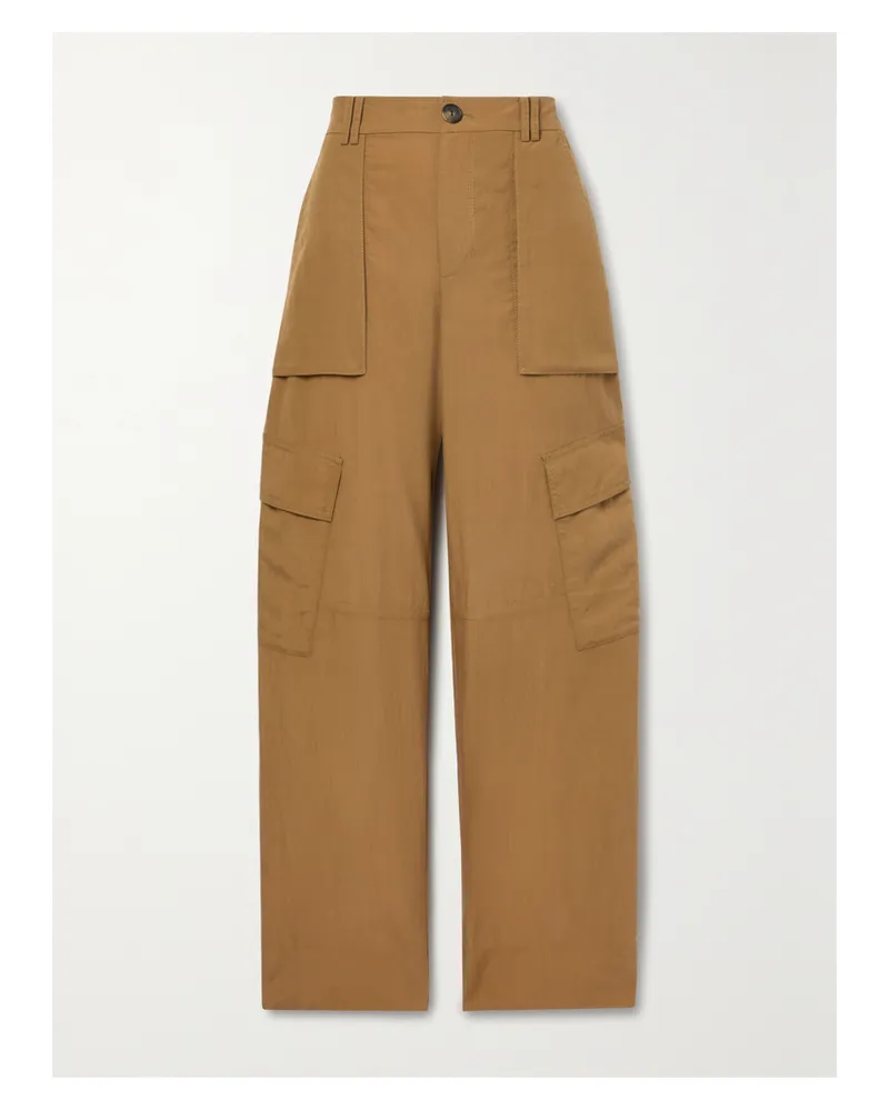 Vince Cargohose Mit Weitem Bein Aus Tencel™ Lyocell - Braun Braun