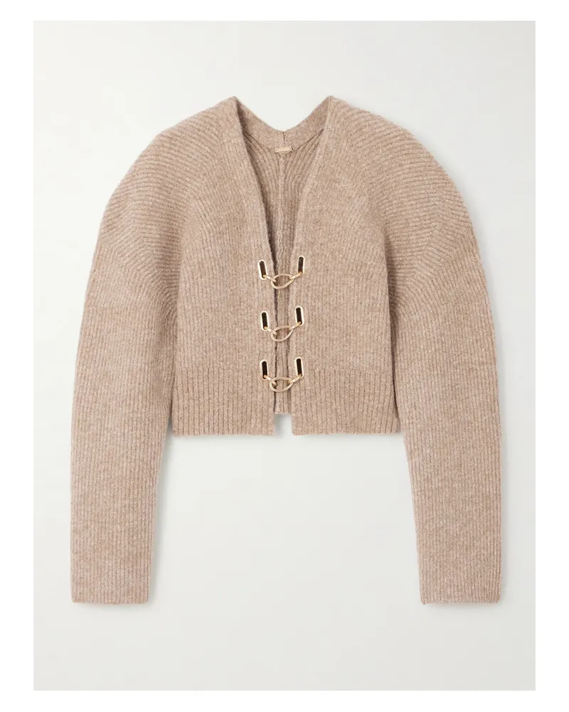 Cult Gaia Mayalu Cardigan Aus Rippstrick - Neutral Neutral