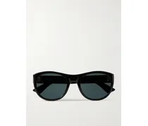 Sonnenbrille Mit Rundem Rahmen Aus Azetat - Schwarz