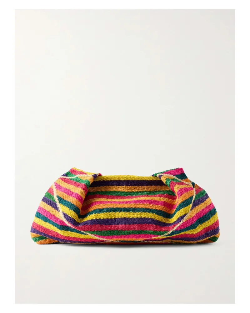 Sensi Studio Medium Two-tone Sisal Clutch - Multi Multi