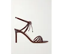 Angelica Sandalen Aus Leder Mit Krokodileffekt - Braun